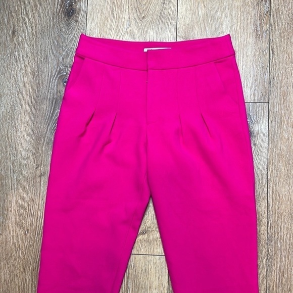 Femme d’armes Pink Tapered Cuffed Trousers Size 2 - Picture 3 of 8